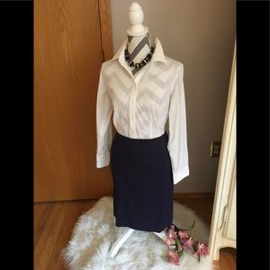 Classic Navy blue pencil skirt